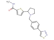 N-methyl-5-{1-[4-(1,2,3-thiadiazol-4-yl)benzyl]-2-pyrrolidinyl}-2-thiophenecarboxamide