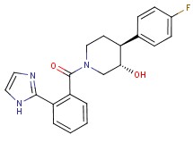 (3S*,4S*)-4-(4-fluorophenyl)-1-[2-(1H-imidazol-2-yl)benzoyl]piperidin-3-ol