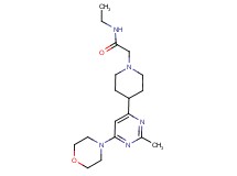 N-ethyl-2-{4-[2-methyl-6-(4-morpholinyl)-4-pyrimidinyl]-1-piperidinyl}acetamide