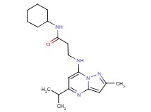 N~1~-cyclohexyl-N~3~-(5-isopropyl-2-methylpyrazolo[1,5-a]pyrimidin-7-yl)-beta-alaninamide
