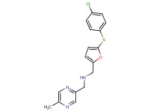 ({5-[(4-chlorophenyl)thio]-2-furyl}methyl)[(5-methylpyrazin-2-yl)methyl]amine
