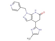 4-(4-methyl-1H-imidazol-2-yl)-1-(pyridin-4-ylmethyl)-1,4,5,7-tetrahydro-6H-pyrazolo[3,4-b]pyridin-6-one