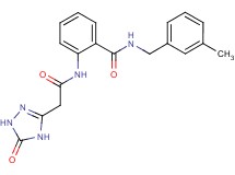 N-(3-methylbenzyl)-2-{[(5-oxo-4,5-dihydro-1H-1,2,4-triazol-3-yl)acetyl]amino}benzamide