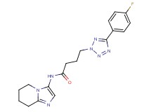 4-[5-(4-fluorophenyl)-2H-tetrazol-2-yl]-N-(5,6,7,8-tetrahydroimidazo[1,2-a]pyridin-3-yl)butanamide