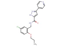 N-(5-chloro-2-propoxybenzyl)-3-pyridin-4-yl-1H-pyrazole-5-carboxamide