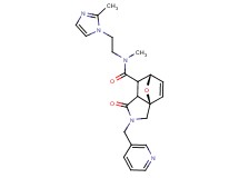(3aR*,6S*)-N-methyl-N-[2-(2-methyl-1H-imidazol-1-yl)ethyl]-1-oxo-2-(pyridin-3-ylmethyl)-1,2,3,6,7,7a-hexahydro-3a,6-epoxyisoindole-7-carboxamide