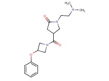 1-[2-(dimethylamino)ethyl]-4-[(3-phenoxy-1-azetidinyl)carbonyl]-2-pyrrolidinone