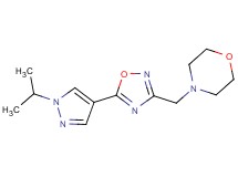 4-{[5-(1-isopropyl-1H-pyrazol-4-yl)-1,2,4-oxadiazol-3-yl]methyl}morpholine