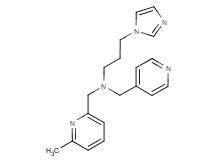 3-(1H-imidazol-1-yl)-N-[(6-methylpyridin-2-yl)methyl]-N-(pyridin-4-ylmethyl)propan-1-amine