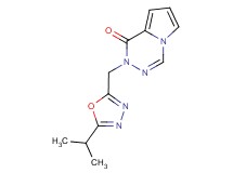 2-[(5-isopropyl-1,3,4-oxadiazol-2-yl)methyl]pyrrolo[1,2-d][1,2,4]triazin-1(2H)-one