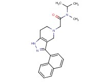 N-isopropyl-N-methyl-2-[3-(1-naphthyl)-1,4,6,7-tetrahydro-5H-pyrazolo[4,3-c]pyridin-5-yl]acetamide
