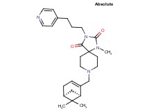 8-{[(1R,5S)-6,6-dimethylbicyclo[3.1.1]hept-2-en-2-yl]methyl}-1-methyl-3-[3-(4-pyridinyl)propyl]-1,3,8-triazaspiro[4.5]decane-2,4-dione