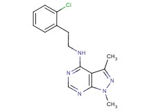 N-[2-(2-chlorophenyl)ethyl]-1,3-dimethyl-1H-pyrazolo[3,4-d]pyrimidin-4-amine