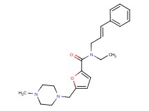 N-ethyl-5-[(4-methylpiperazin-1-yl)methyl]-N-[(2E)-3-phenylprop-2-en-1-yl]-2-furamide