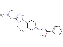({4-ethyl-5-[1-(5-phenyl-1,2,4-oxadiazol-3-yl)piperidin-4-yl]-4H-1,2,4-triazol-3-yl}methyl)dimethylamine