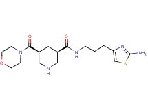 (3R*,5S*)-N-[3-(2-amino-1,3-thiazol-4-yl)propyl]-5-(morpholin-4-ylcarbonyl)piperidine-3-carboxamide