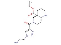 ethyl (4aS*,8aR*)-6-{[1-(2-aminoethyl)-1H-1,2,3-triazol-4-yl]carbonyl}octahydro-1,6-naphthyridine-4a(2H)-carboxylate