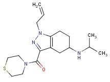 1-allyl-N-isopropyl-3-(4-thiomorpholinylcarbonyl)-4,5,6,7-tetrahydro-1H-indazol-5-amine