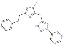 3-(5-{[3-(2-phenylethyl)-1H-1,2,4-triazol-5-yl]methyl}-1H-1,2,4-triazol-3-yl)pyridine