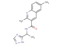 2,6-dimethyl-N-[1-(1H-1,2,4-triazol-5-yl)ethyl]quinoline-3-carboxamide