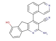 2-amino-6-hydroxy-4-isoquinolin-5-yl-5H-indeno[1,2-b]pyridine-3-carbonitrile