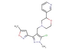 4-{[5-chloro-1-methyl-3-(5-methylisoxazol-3-yl)-1H-pyrazol-4-yl]methyl}-2-pyridin-3-ylmorpholine