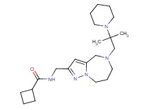 N-{[5-(2-methyl-2-piperidin-1-ylpropyl)-5,6,7,8-tetrahydro-4H-pyrazolo[1,5-a][1,4]diazepin-2-yl]methyl}cyclobutanecarboxamide