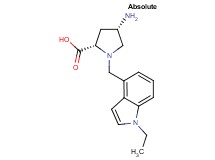 (4S)-4-amino-1-[(1-ethyl-1H-indol-4-yl)methyl]-L-proline