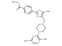 methyl 4-(4-{[4-(3,6-dimethyl-2-pyrazinyl)-1-piperazinyl]methyl}-5-methyl-1,3-oxazol-2-yl)benzoate