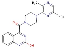 4-{[4-(3,6-dimethyl-2-pyrazinyl)-1-piperazinyl]carbonyl}-2-quinazolinol