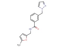 N-[(5-methyl-2-furyl)methyl]-3-(1H-pyrazol-1-ylmethyl)benzamide