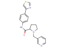 1-(3-pyridinylmethyl)-N-[4-(1,3-thiazol-4-yl)phenyl]prolinamide