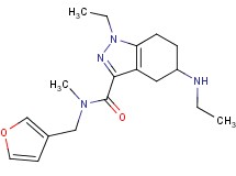 1-ethyl-5-(ethylamino)-N-(3-furylmethyl)-N-methyl-4,5,6,7-tetrahydro-1H-indazole-3-carboxamide