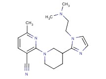 2-(3-{1-[2-(dimethylamino)ethyl]-1H-imidazol-2-yl}piperidin-1-yl)-6-methylnicotinonitrile