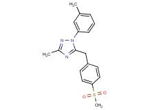 3-methyl-1-(3-methylphenyl)-5-[4-(methylsulfonyl)benzyl]-1H-1,2,4-triazole