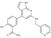 1-(2-hydroxy-5-{6-[(pyridin-3-ylmethyl)amino]-1H-pyrrolo[2,3-b]pyridin-4-yl}phenyl)ethanone