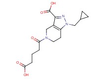 5-(4-carboxybutanoyl)-1-(cyclopropylmethyl)-4,5,6,7-tetrahydro-1H-pyrazolo[4,3-c]pyridine-3-carboxylic acid