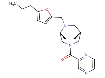 (1R*,5R*)-6-[(5-propyl-2-furyl)methyl]-3-(2-pyrazinylcarbonyl)-3,6-diazabicyclo[3.2.2]nonane