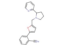 2-(5-{[2-(2-pyridinyl)-1-pyrrolidinyl]methyl}-2-furyl)benzonitrile