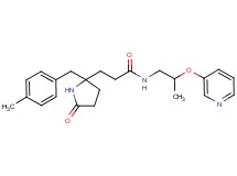 3-[2-(4-methylbenzyl)-5-oxo-2-pyrrolidinyl]-N-[2-(3-pyridinyloxy)propyl]propanamide