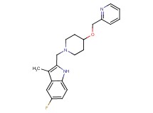5-fluoro-3-methyl-2-{[4-(pyridin-2-ylmethoxy)piperidin-1-yl]methyl}-1H-indole