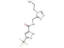 N-[(4-propyl-4H-1,2,4-triazol-3-yl)methyl]-3-(trifluoromethyl)-1H-pyrazole-5-carboxamide