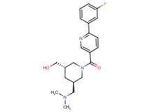 ((3S*,5R*)-5-[(dimethylamino)methyl]-1-{[6-(3-fluorophenyl)pyridin-3-yl]carbonyl}piperidin-3-yl)methanol