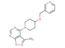 3-methyl-4-[4-(3-pyridinylmethoxy)-1-piperidinyl]isoxazolo[5,4-d]pyrimidine