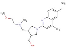 ((3R*,4R*)-1-(6-ethyl-4-methylquinolin-2-yl)-4-{[(2-methoxyethyl)(methyl)amino]methyl}pyrrolidin-3-yl)methanol