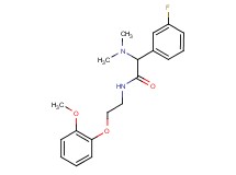 2-(dimethylamino)-2-(3-fluorophenyl)-N-[2-(2-methoxyphenoxy)ethyl]acetamide