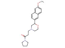 2-(6-methoxy-2-naphthyl)-4-(3-oxo-3-pyrrolidin-1-ylpropyl)morpholine
