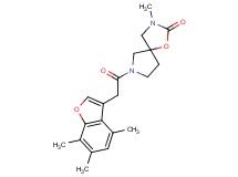 3-methyl-7-[(4,6,7-trimethyl-1-benzofuran-3-yl)acetyl]-1-oxa-3,7-diazaspiro[4.4]nonan-2-one