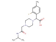 (2-fluoro-4-methylphenyl){4-[2-(isopropylamino)-2-oxoethyl]piperazin-1-yl}acetic acid