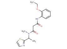 N'-(2-ethoxyphenyl)-N-methyl-N-[1-(1,3-thiazol-2-yl)ethyl]malonamide